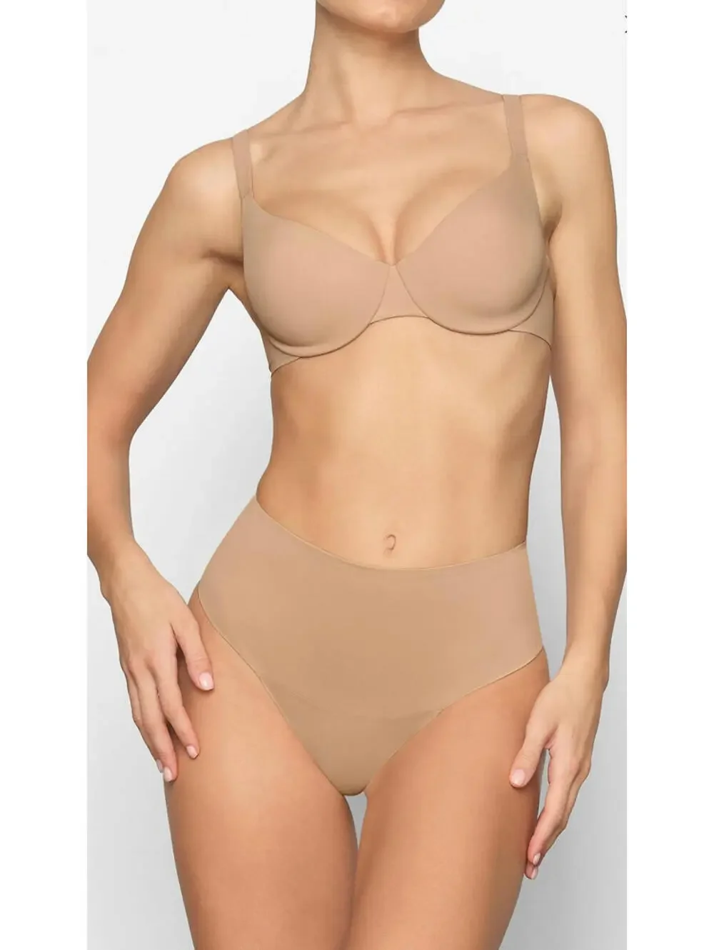Skims Smoothing Intimates Unlined Full Coverage Bra Color Clay Size 32DDDD - Picture 1 of 4